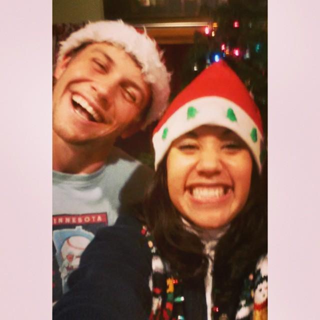 The ugly sweater party we met at