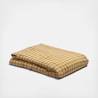 Gingham Linen Flat Sheet