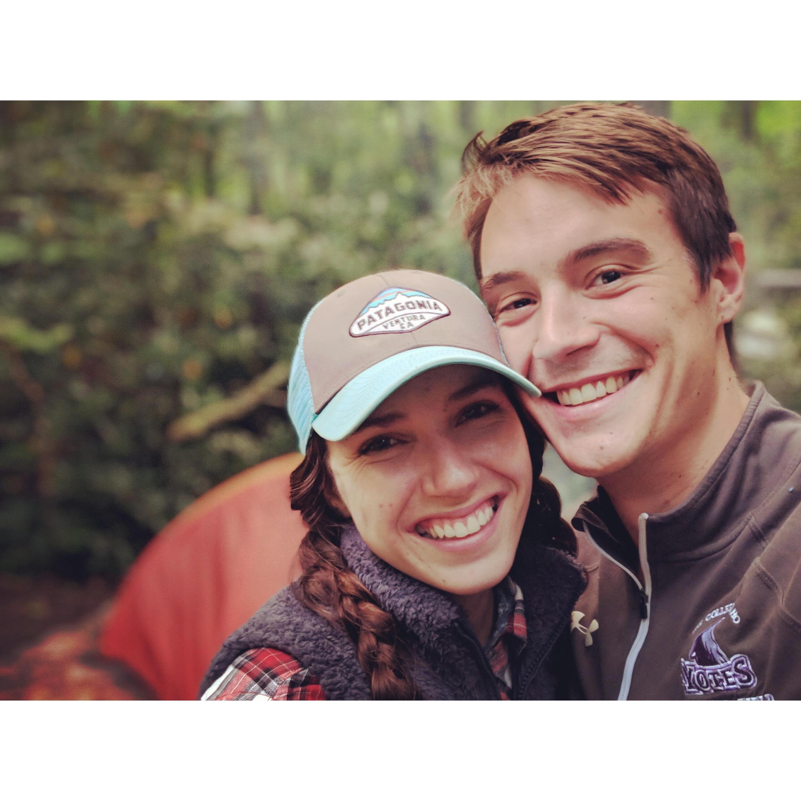 Camping at our favorite spot in Boone, North Carolina.