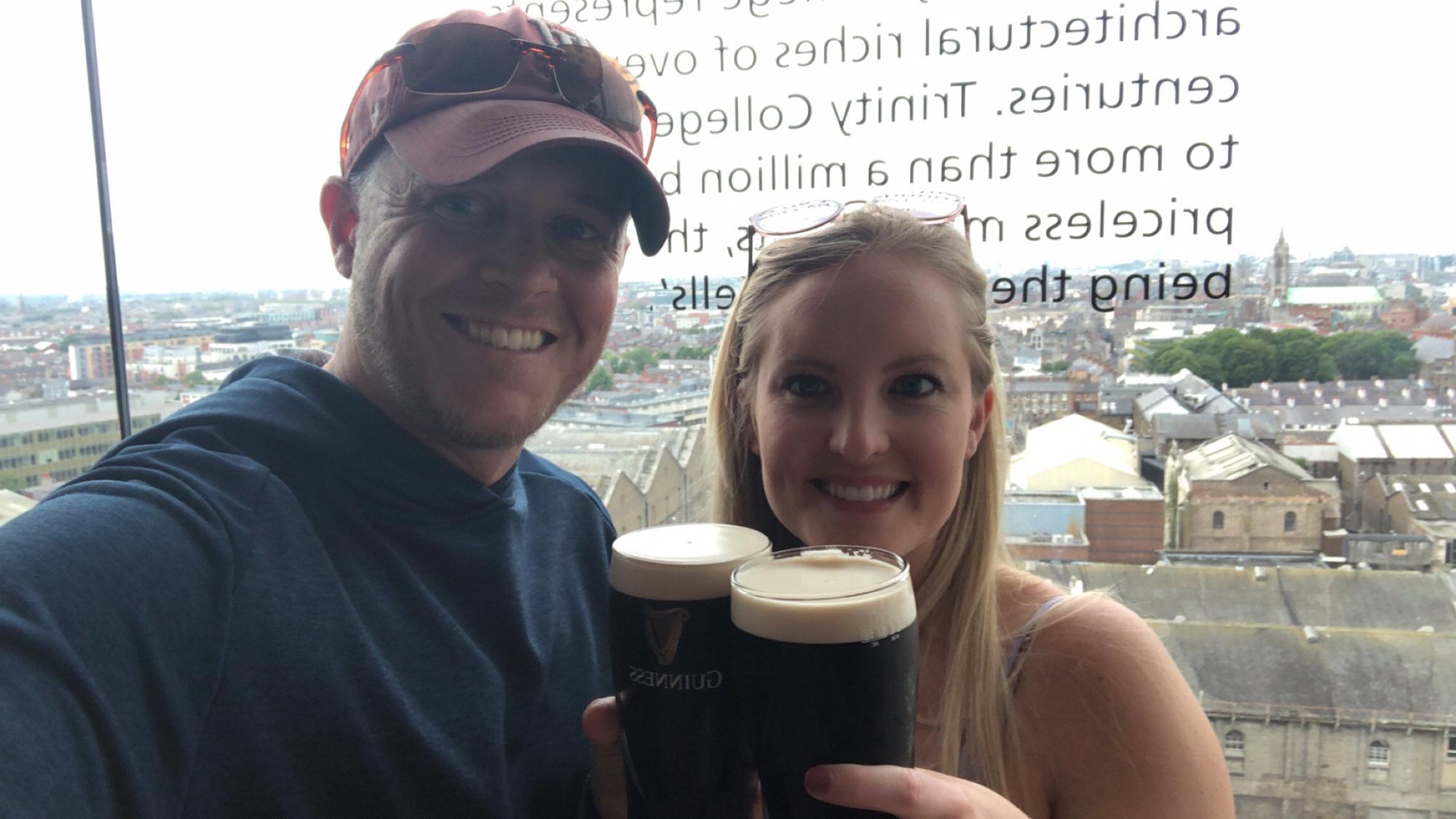 From our trip to the Guinness Brewery in Dublin!