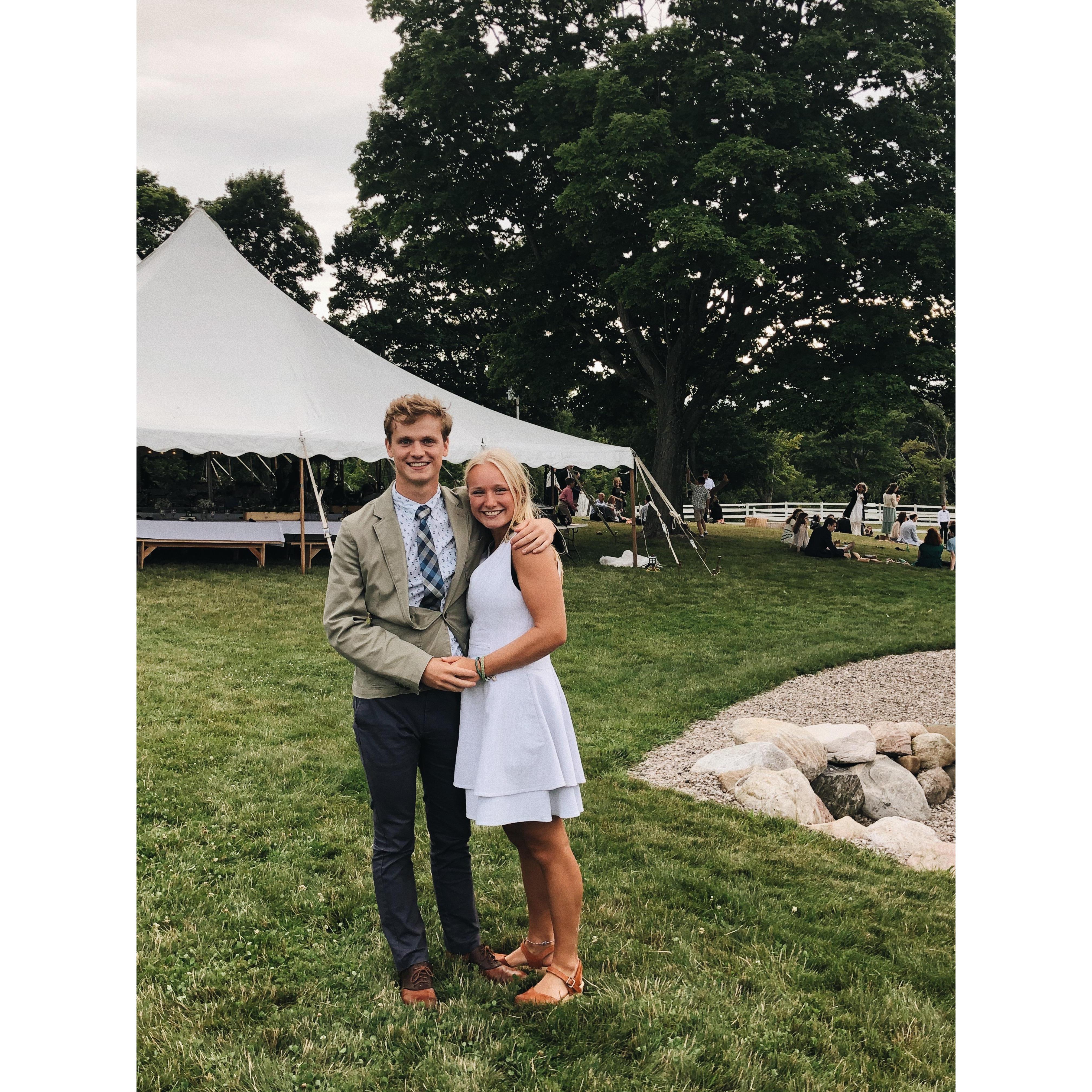 We reunited at the end of our first summer of long distance for a family friend's wedding!
circa. August 2020
Charlevoix, MI