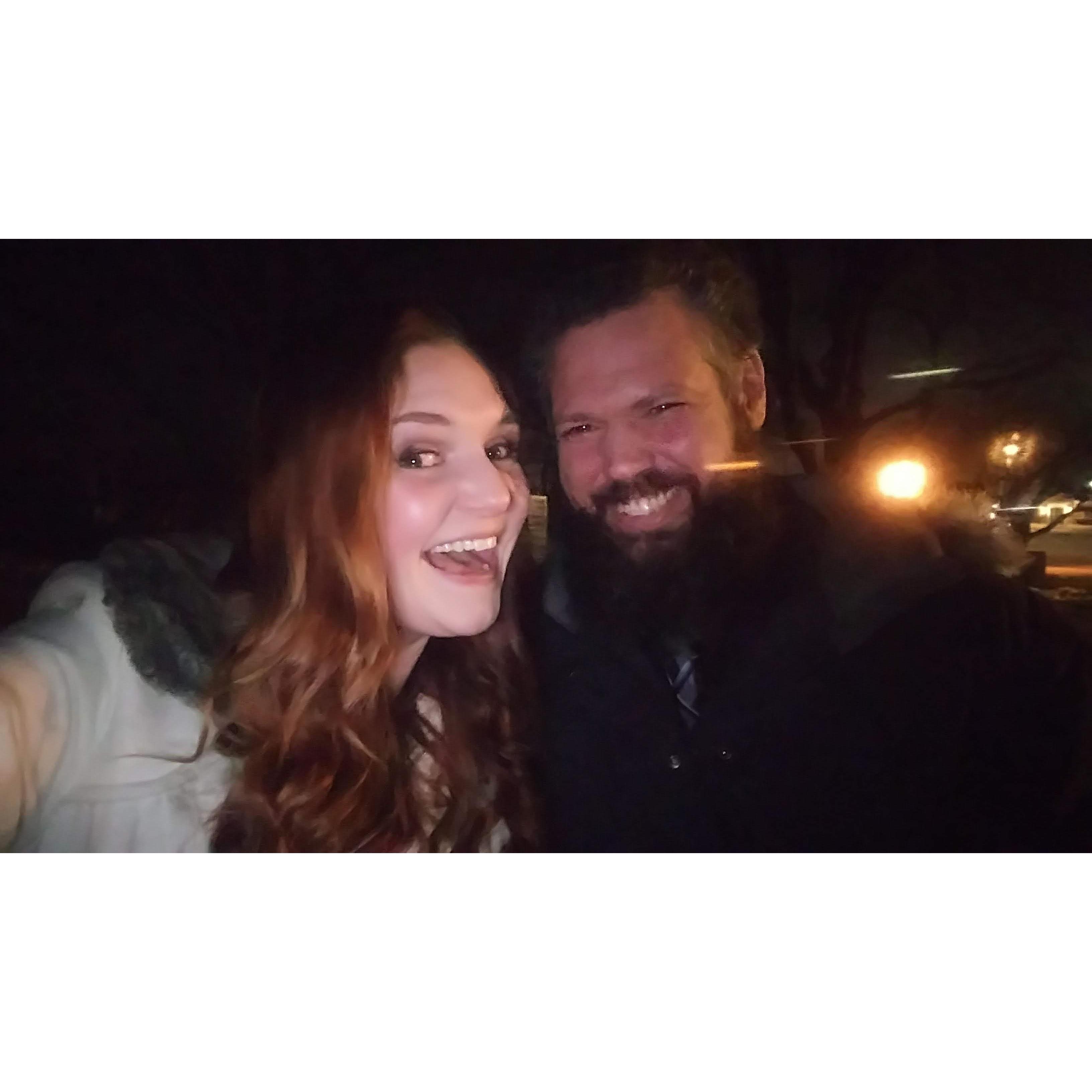 Right after he proposed!
