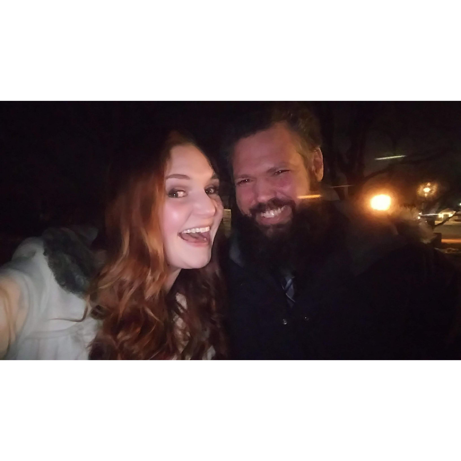 Right after he proposed!