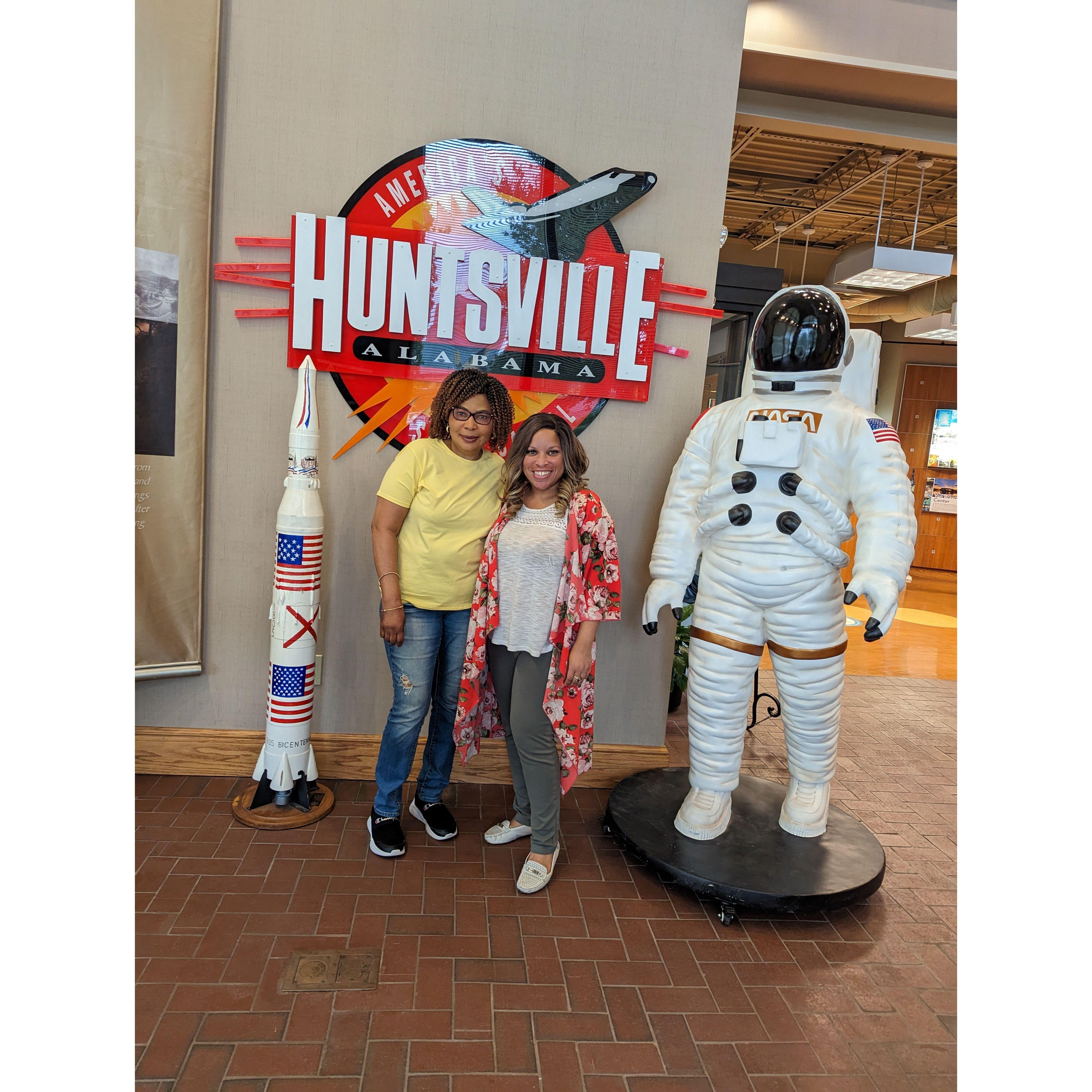 Charles's Mom visits Huntsville, AL for the 1st time and we toured the sites.