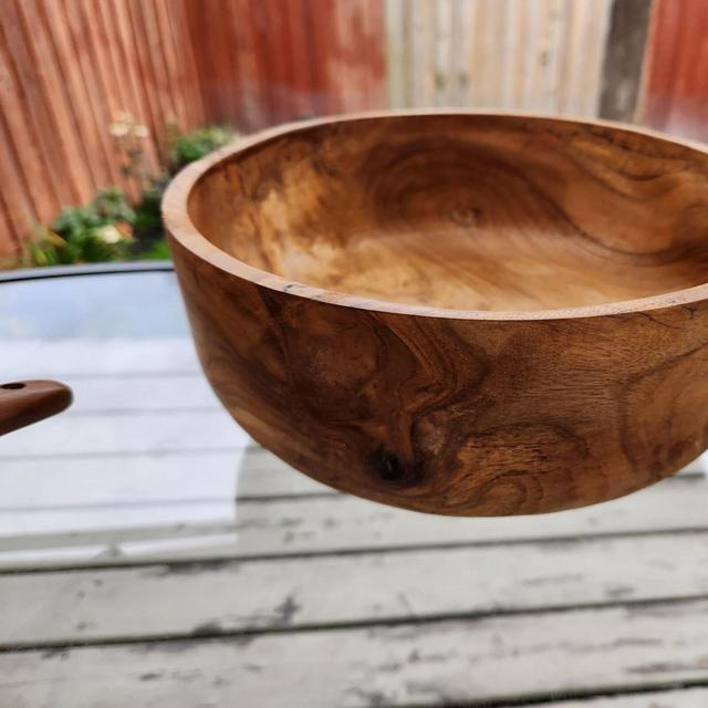 Wooden Bowl, Handmade Wood Bowl, Fruit Bowl, Table Centerpiece, Home Decor, Wooden Gift, Dough Bowl, Decorative Bowl, Rustic Bowl, Teak wood