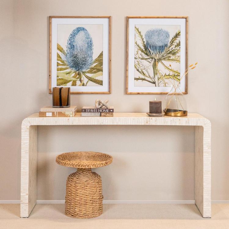 Bloomingville, Natural Water Hyacinth Side Table | Zola