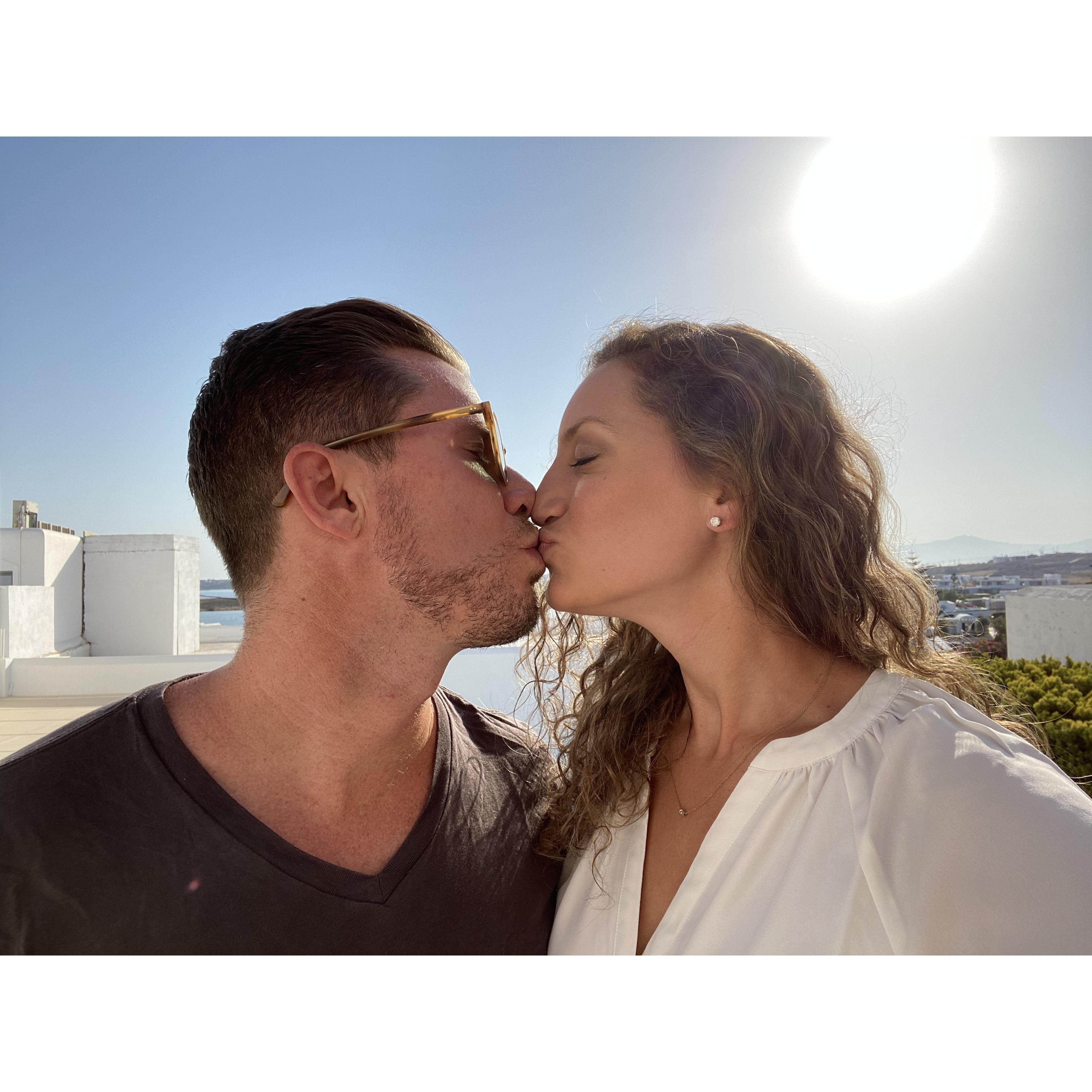 Tahini was good, but the kiss in Greece was better.