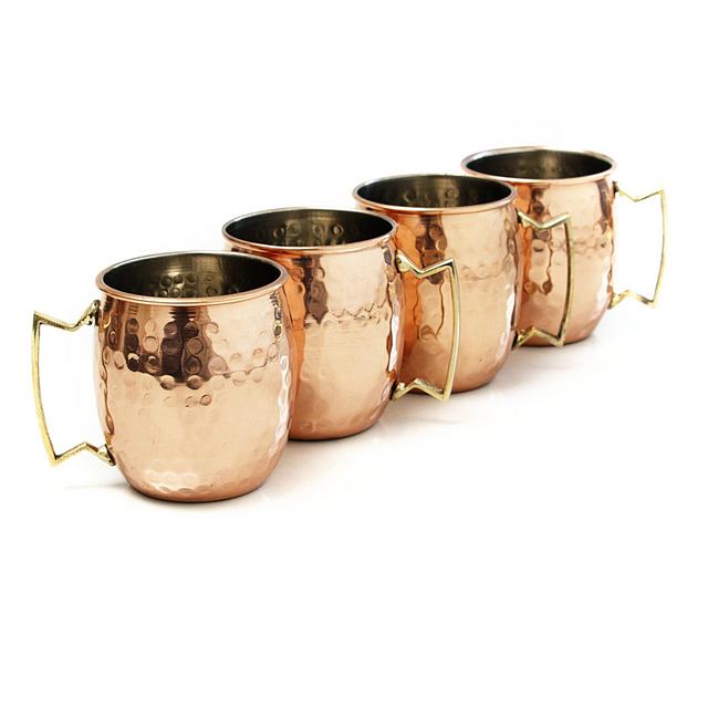 Copper Moscow Mule Mug, Set of 4