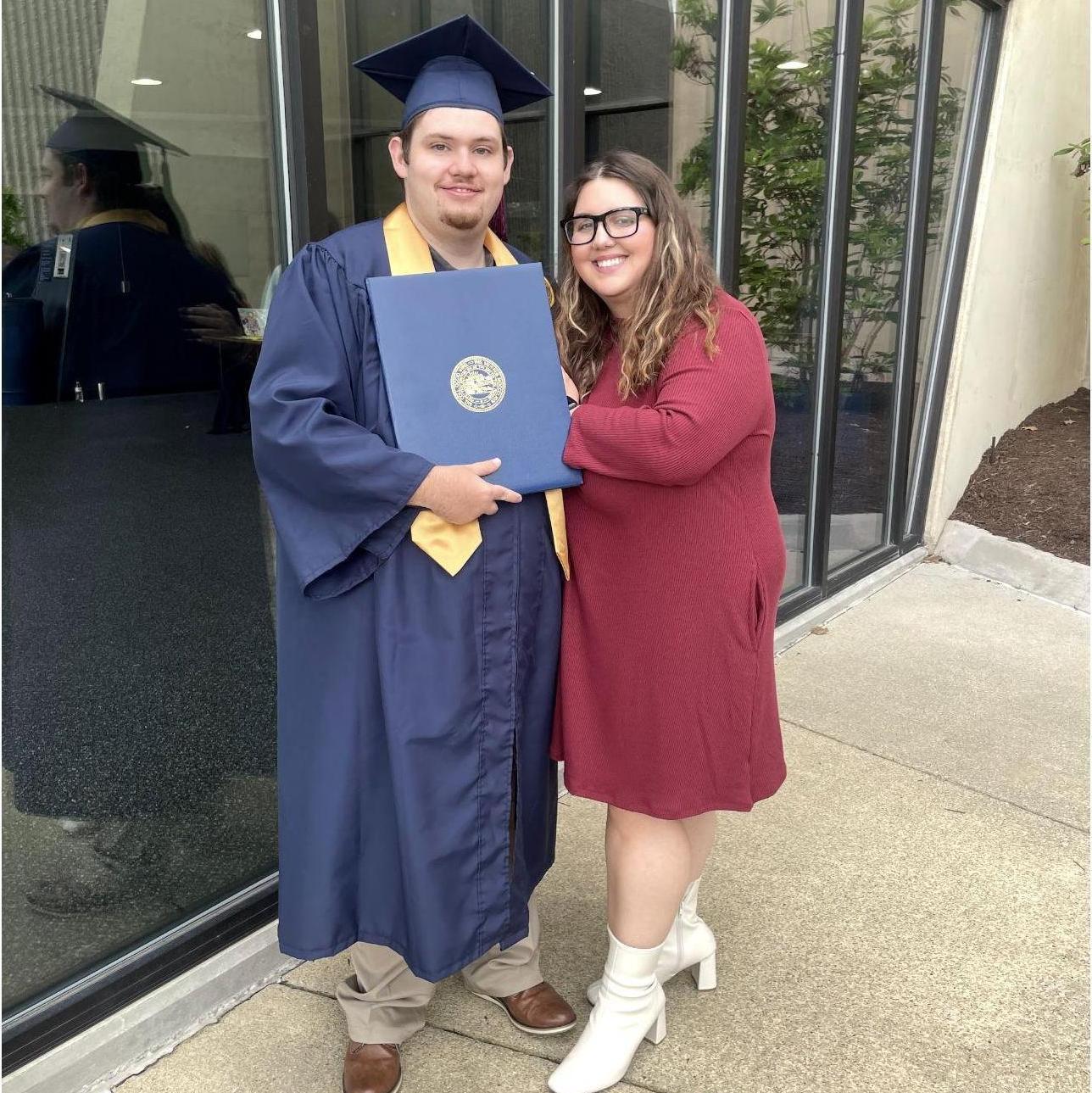 This was taken right after Brandon graduated from WVU with his bachelors degree. 2024