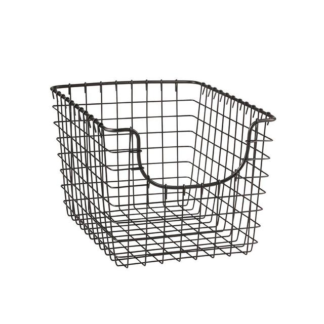 Spectrum Diversified Designs, Inc. - Spectrum Diversified Scoop Storage Basket, Small, Industrial Gray