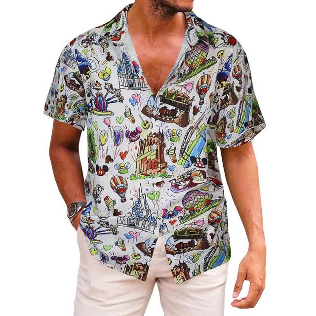 GYGOLEP Hawaiian Shirt for Men Short Sleeve Summer Casual Button Down Vacation Tropical Shirts