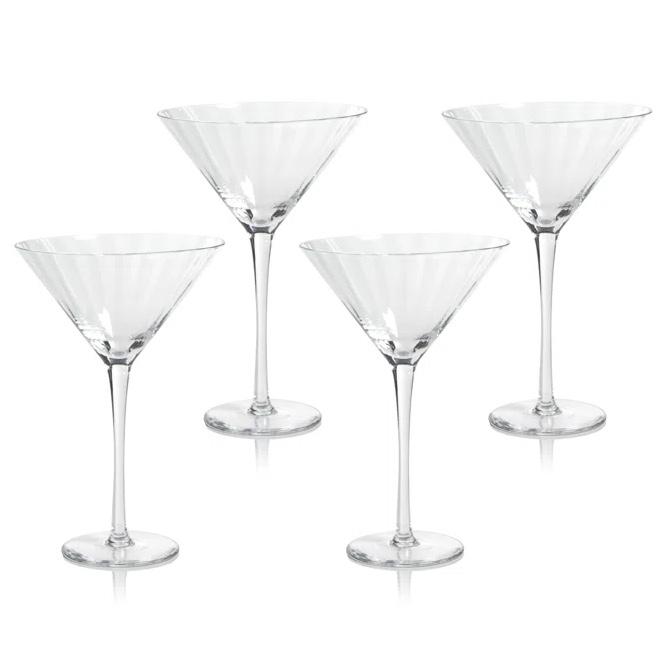 Malden Optic Martini Glasses, Set of 4