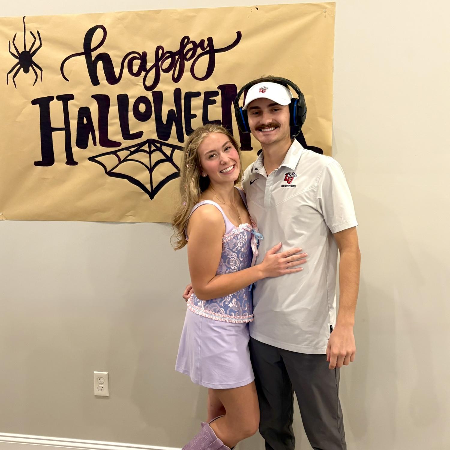 We love throwing parties together! Holt went as Coach Jamie Chadwell and Heather, Rapunzel.