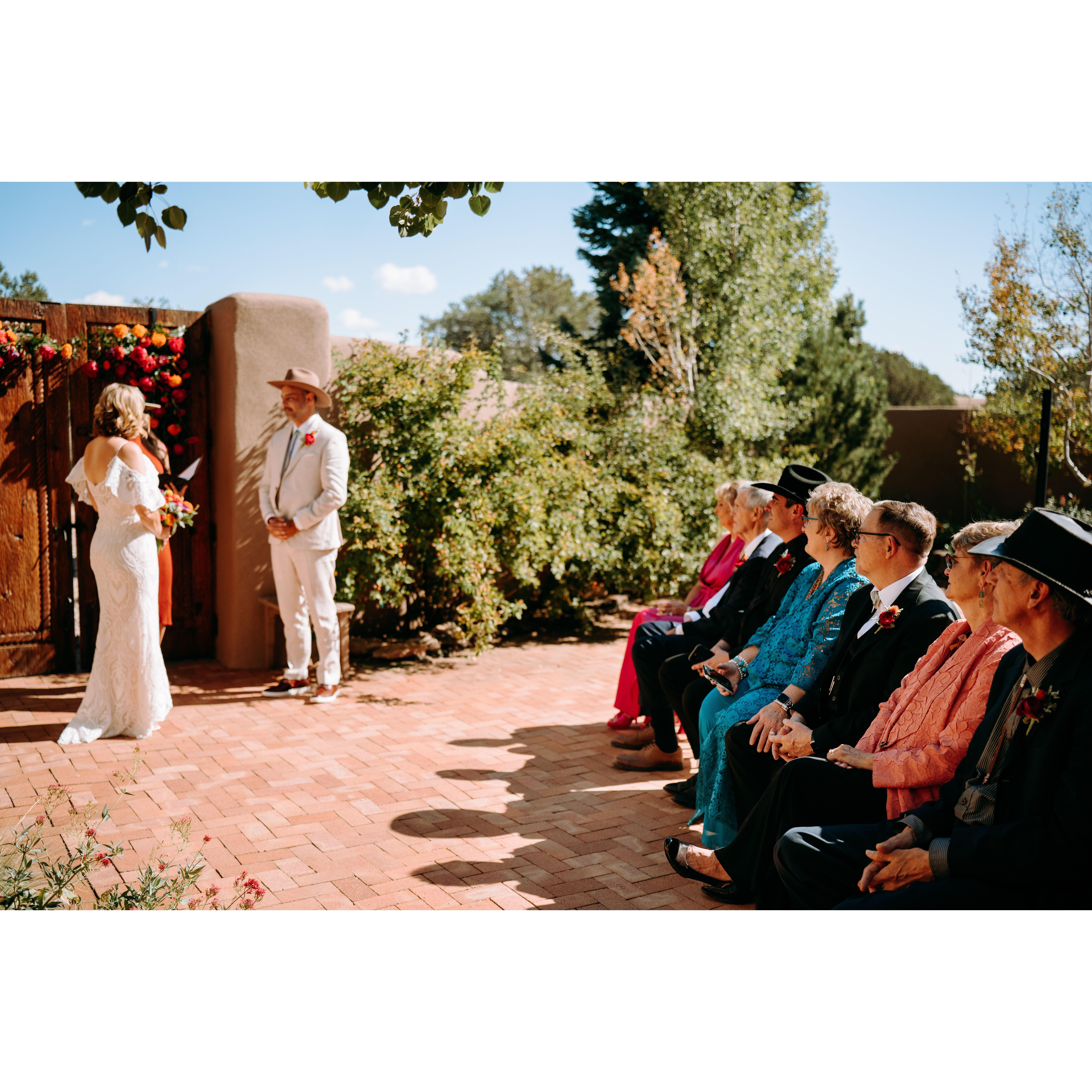 The ceremony, Jenn, Shae, Marie, Debi, John, Will, Marla, Jonathan, Carol and Ric