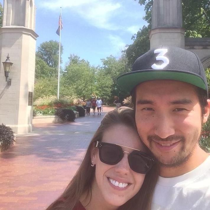 Mark's first trip to Indiana wouldn't have been complete without a visit to the Sample Gates.