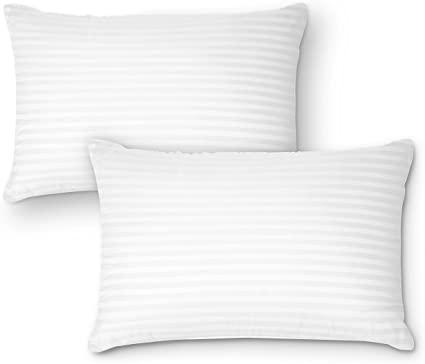 DreamNorth PREMIUM Gel Pillow Loft (Pack of 2) Luxury Plush Gel Bed Pillow For Home + Hotel Collection [Good For Side and Back Sleeper] Cotton Cover Dust Mite Resistant & Hypoallergenic - Queen Size