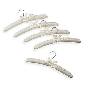 5-pack Wood Hangers with Satin Covers