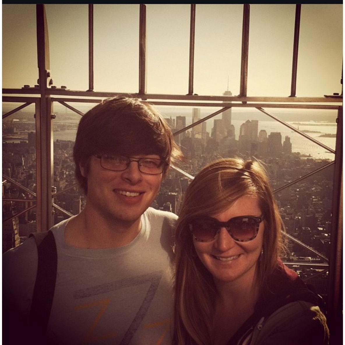 First ever couple photo! Empire State Building, NYC. October 16, 2013.