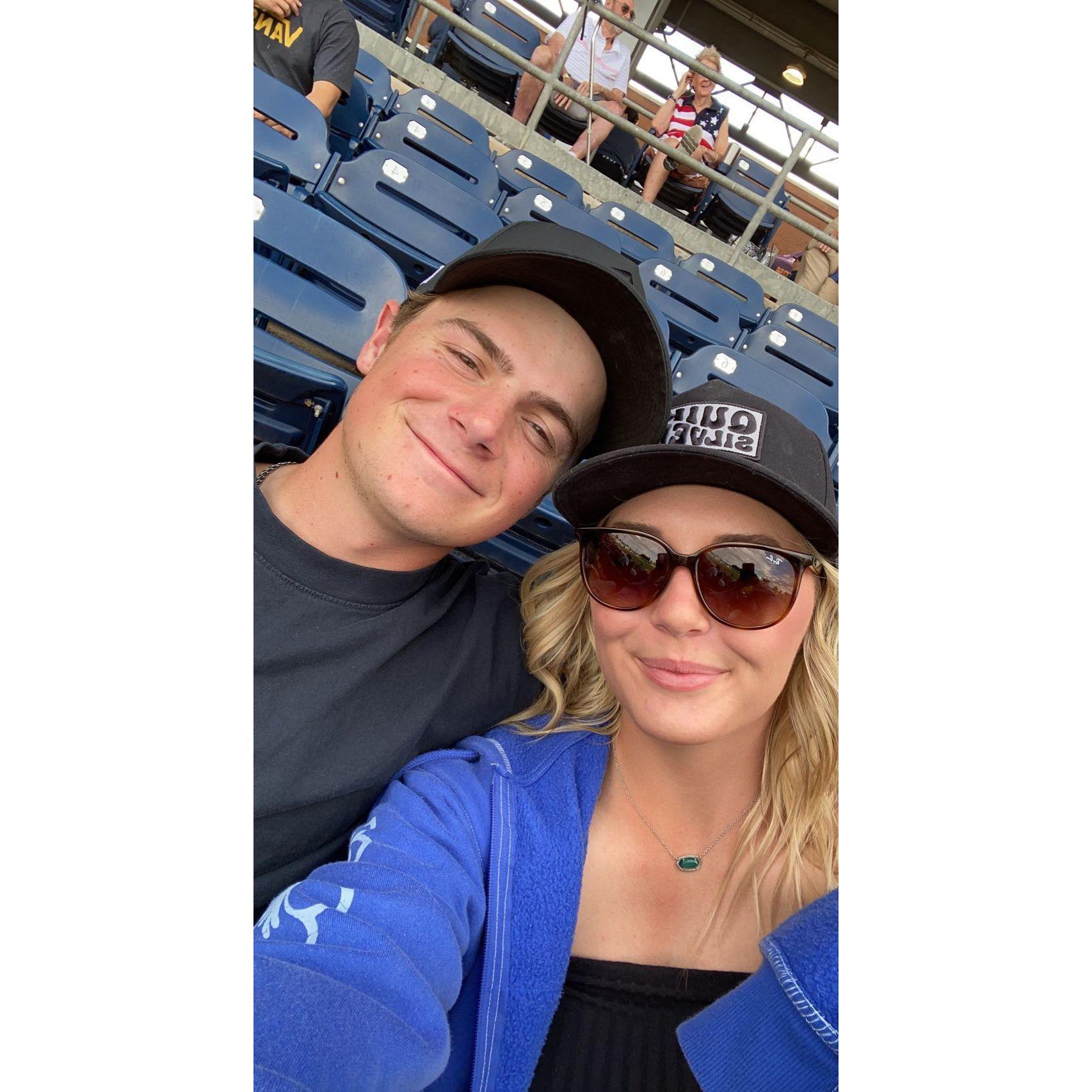 baseball game in Texas
