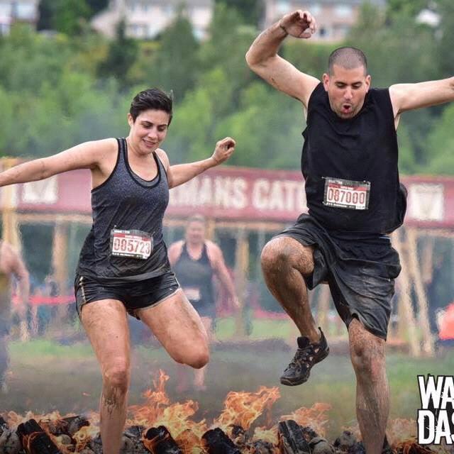 Mari usually tries to back out last minute, but Curtis always manages to rally her so she is up for the challenge. Warrior Dash.