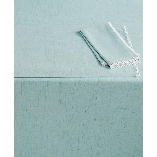 Lenox French Perle 60" x 120" Ice Blue Tablecloth