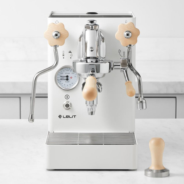 LELIT MaraX Manual Espresso Machine, White