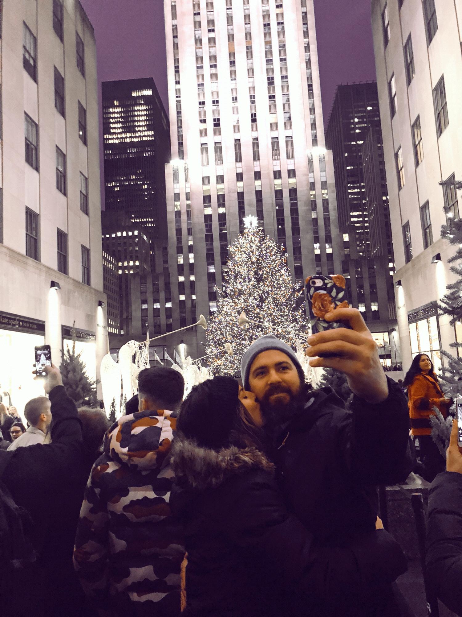 Enjoying some of the holiday craziness in Midtown.