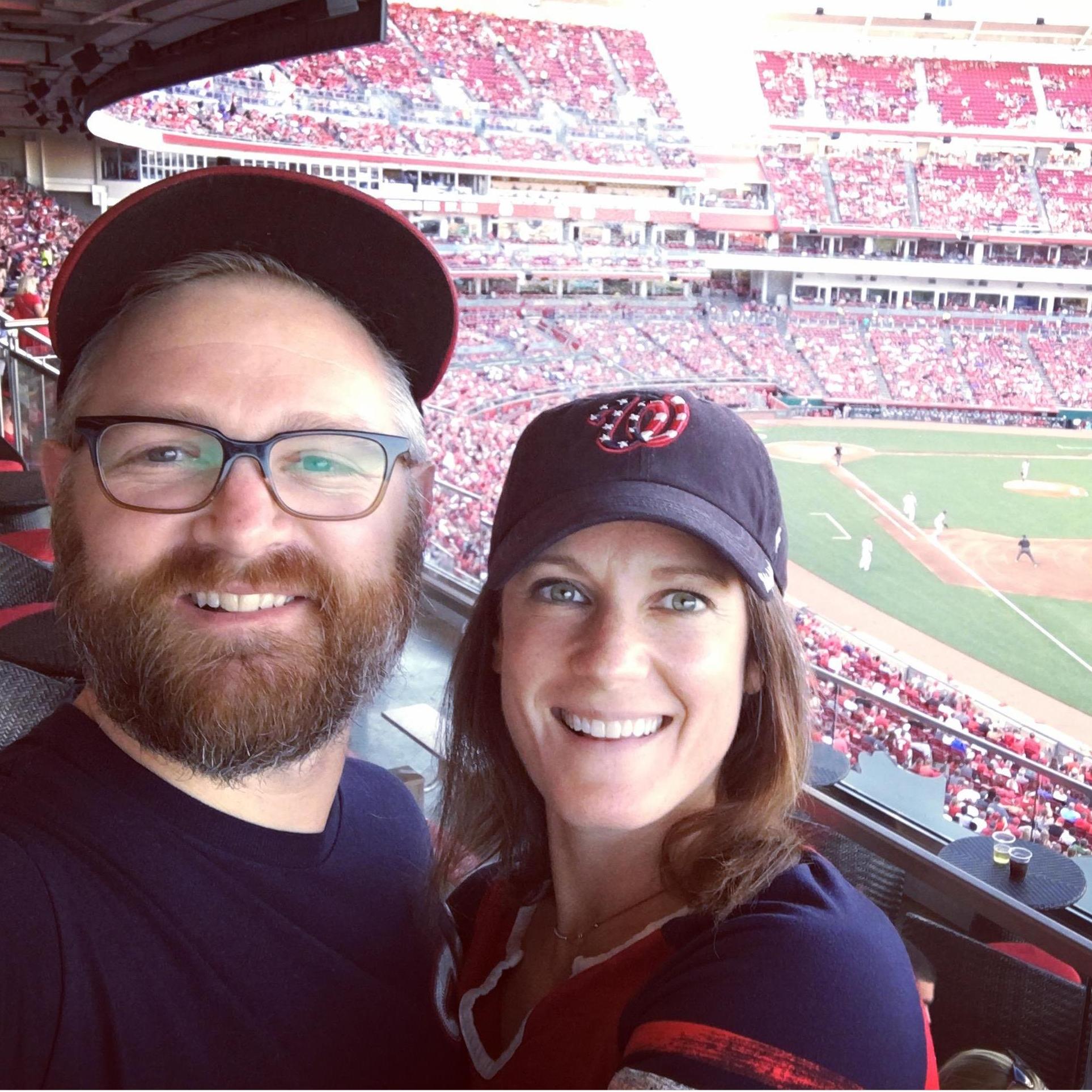 Watching the Nationals in Cincinnati