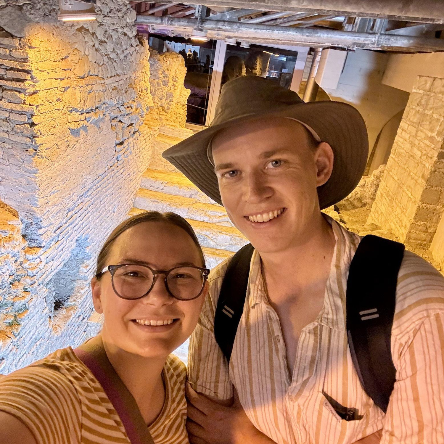 Exploring an archaeological site in Rome, Italy!