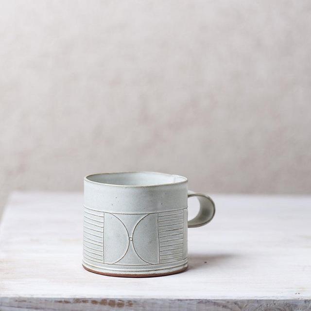 Adele Abstract White Mug