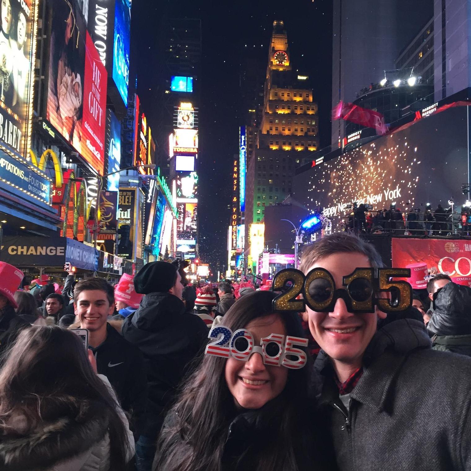 New Year's 2015 in NYC! Wow, that was cold.