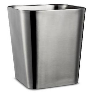 Wastebasket Rounded Square Brushed Nickel - Threshold™