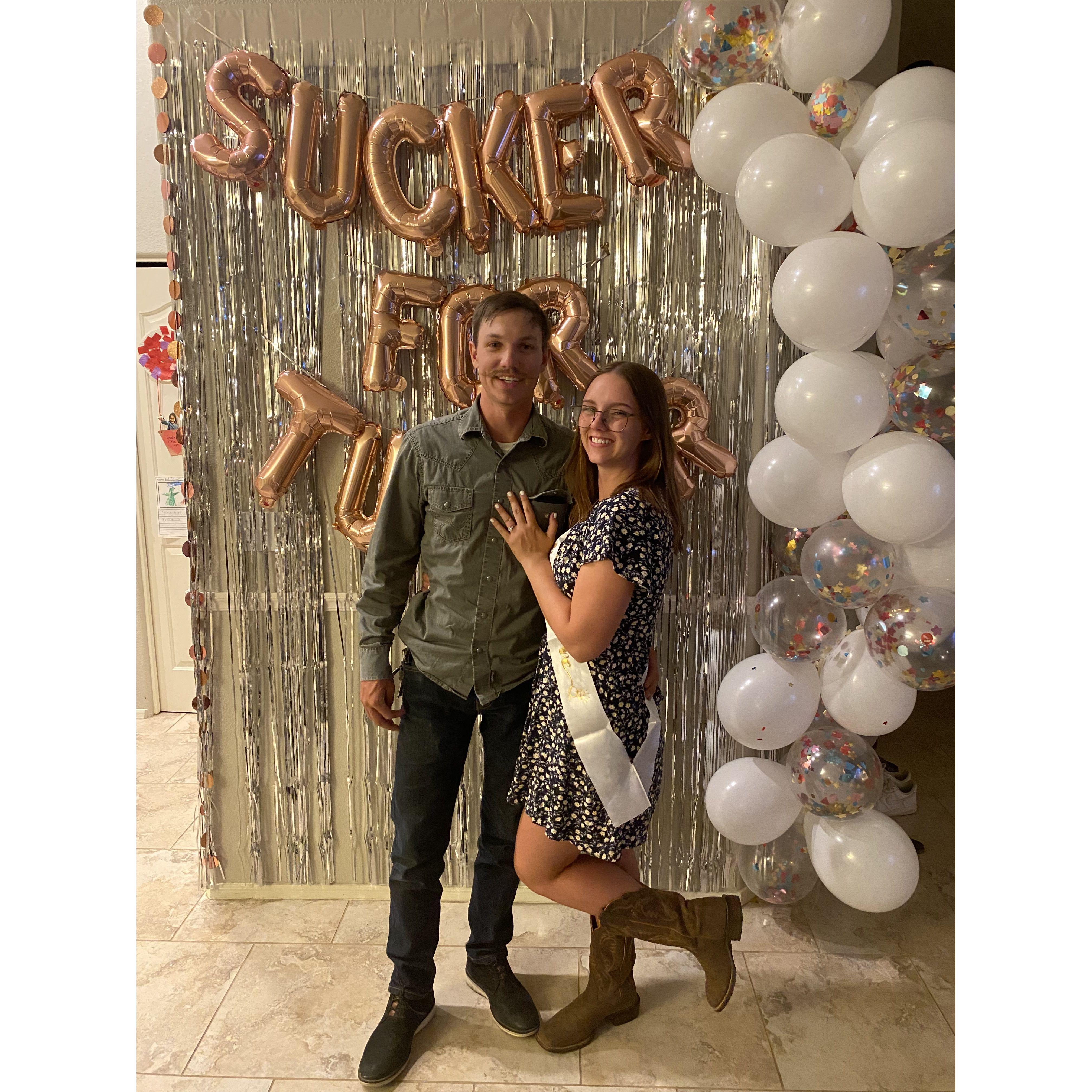 The best surprise engagement party, thrown by the beautiful maid of honor: Bethany McKibben