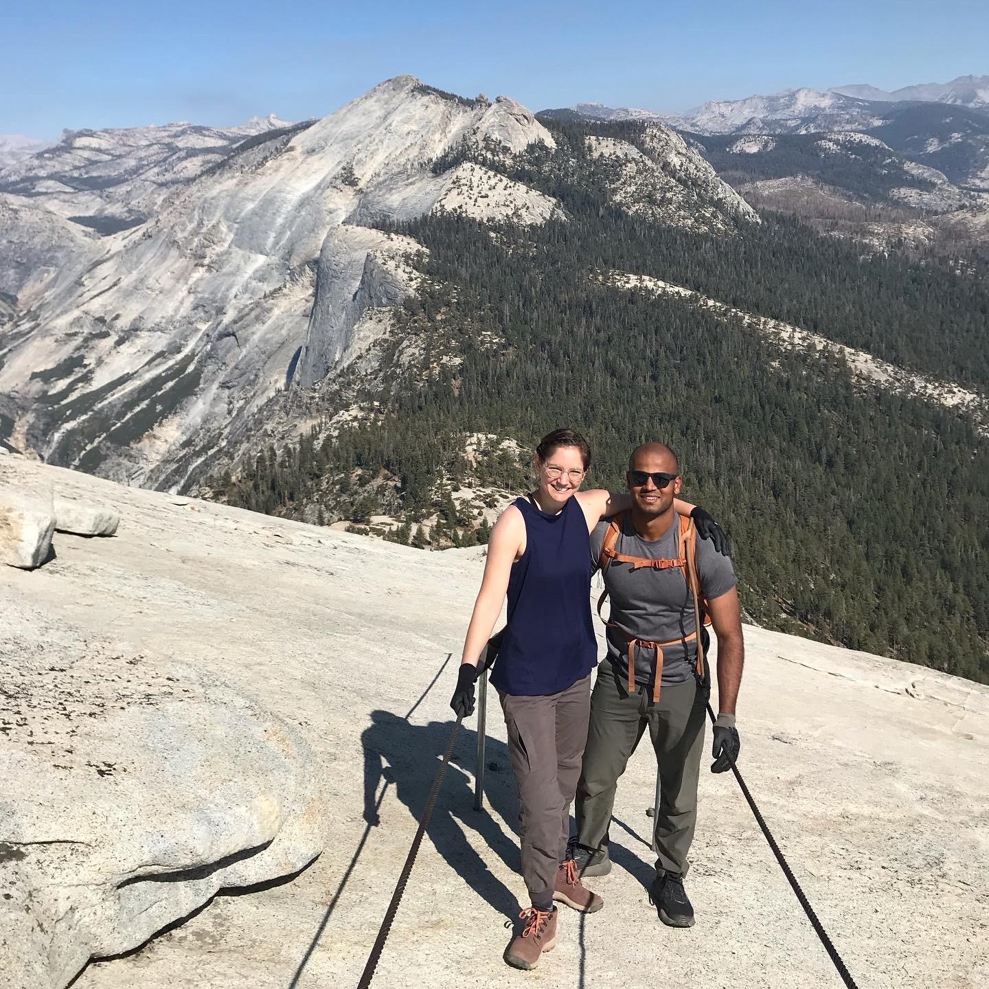 We climbed to the top of Half-Dome and lived