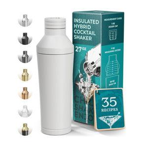 Insulated Cocktail Shaker Set in Matt White