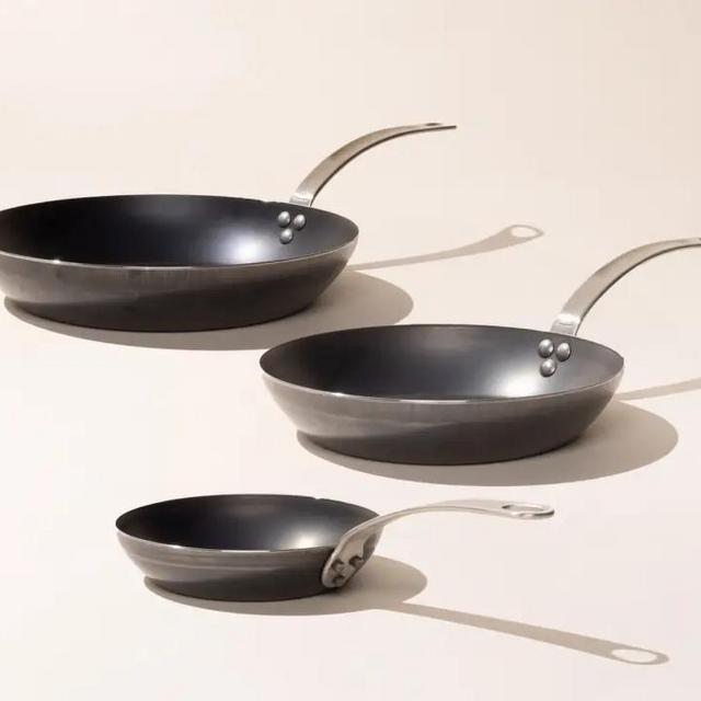 Carbon Steel Frying Pans (3 sizes)