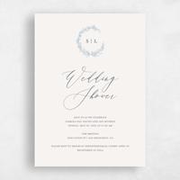 Beige Wedding Wedding Shower Invitation - Goundry Wreath