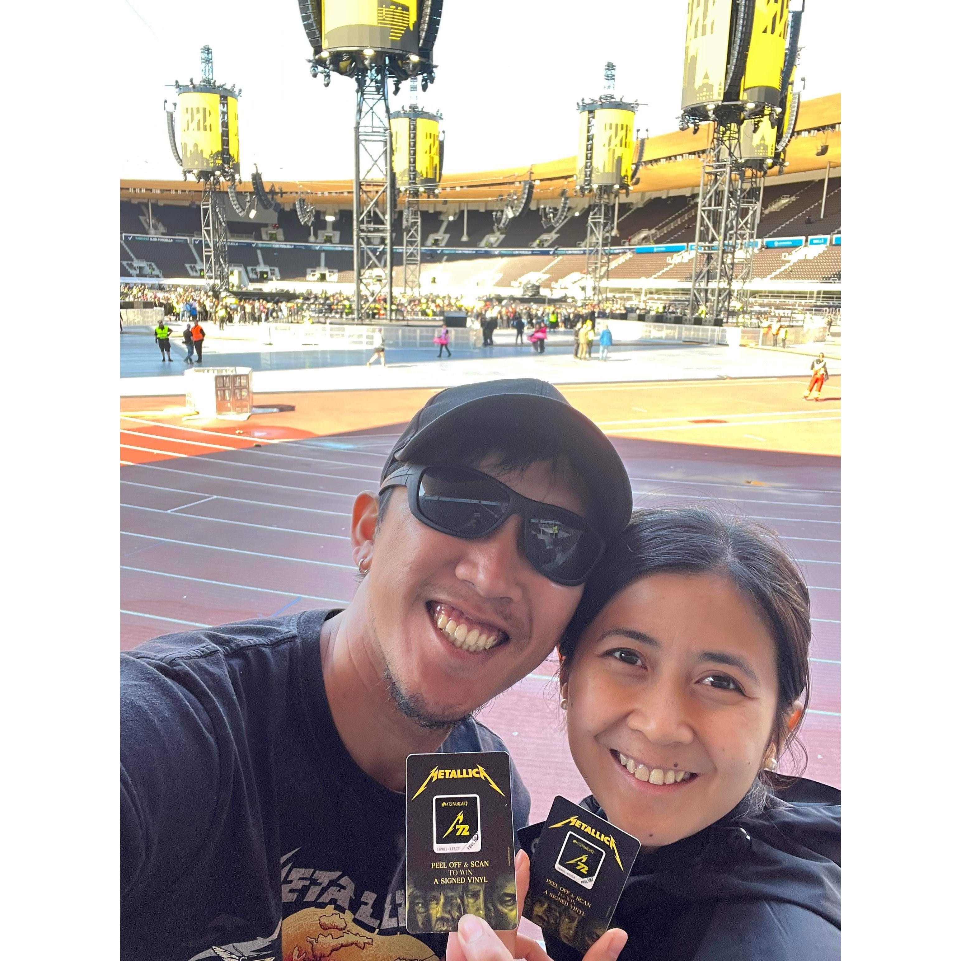 First Rock concert together.