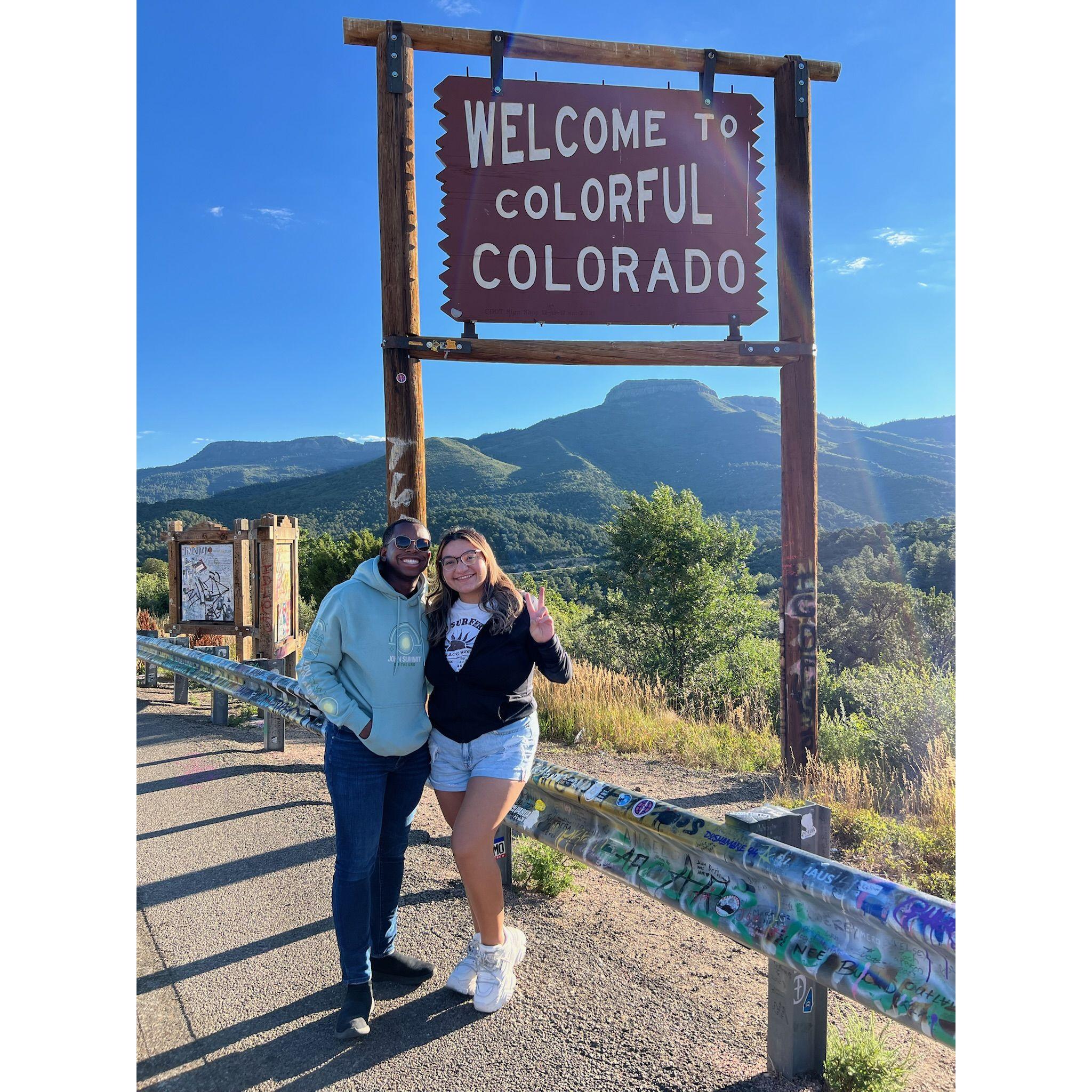 Our 2nd time in Colorado together. We went on our first road trip.