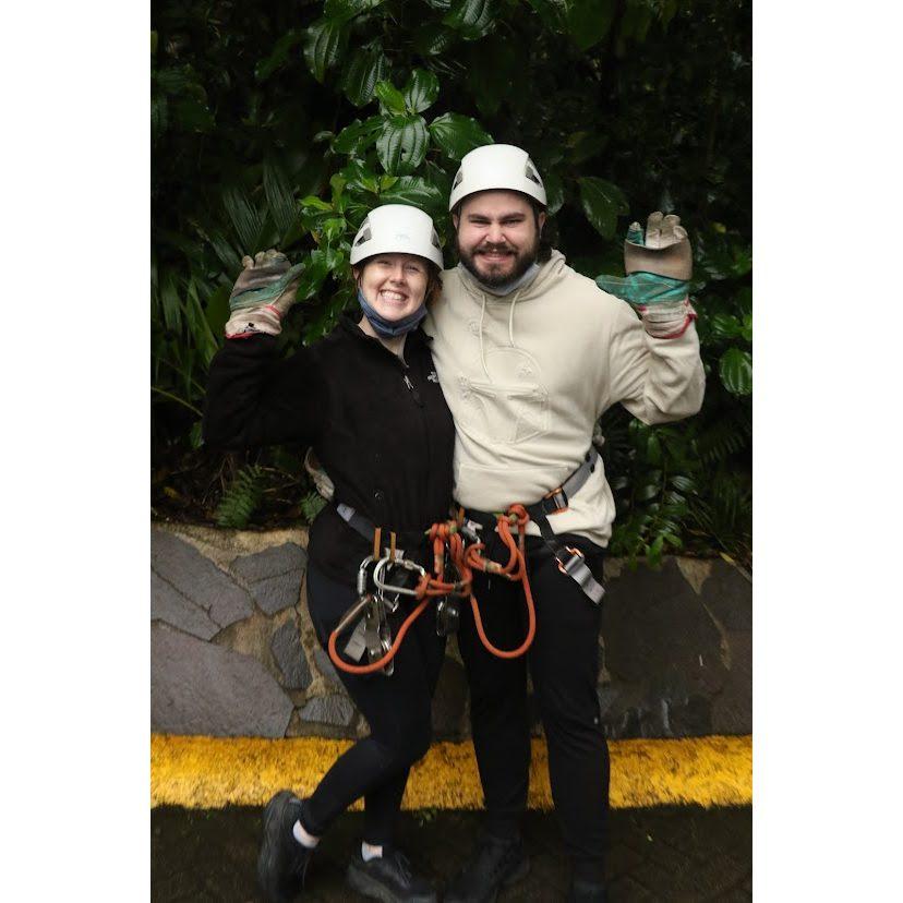 Zip lining in Costa Rica