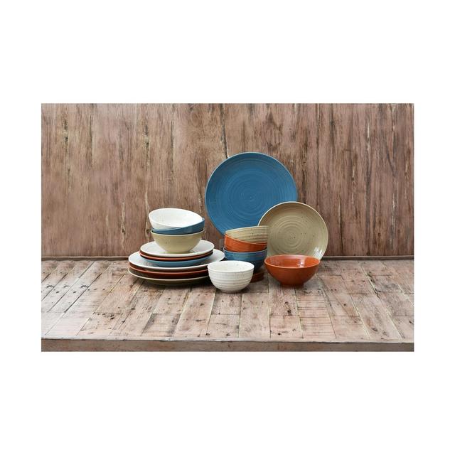 222 Fifth Siterra Painters Palette 16 Piece Dinnerware Set, Service for 4