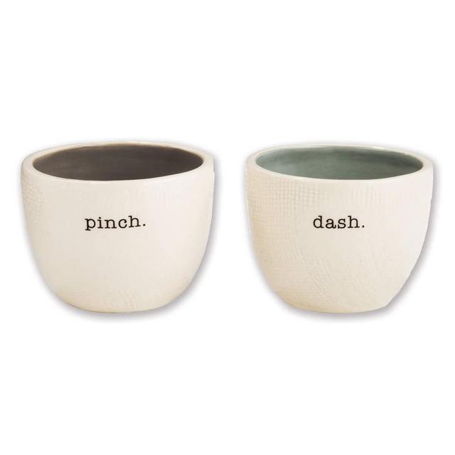 Rae Dunn Classic Pinch and Dash Cellars, Set of 2