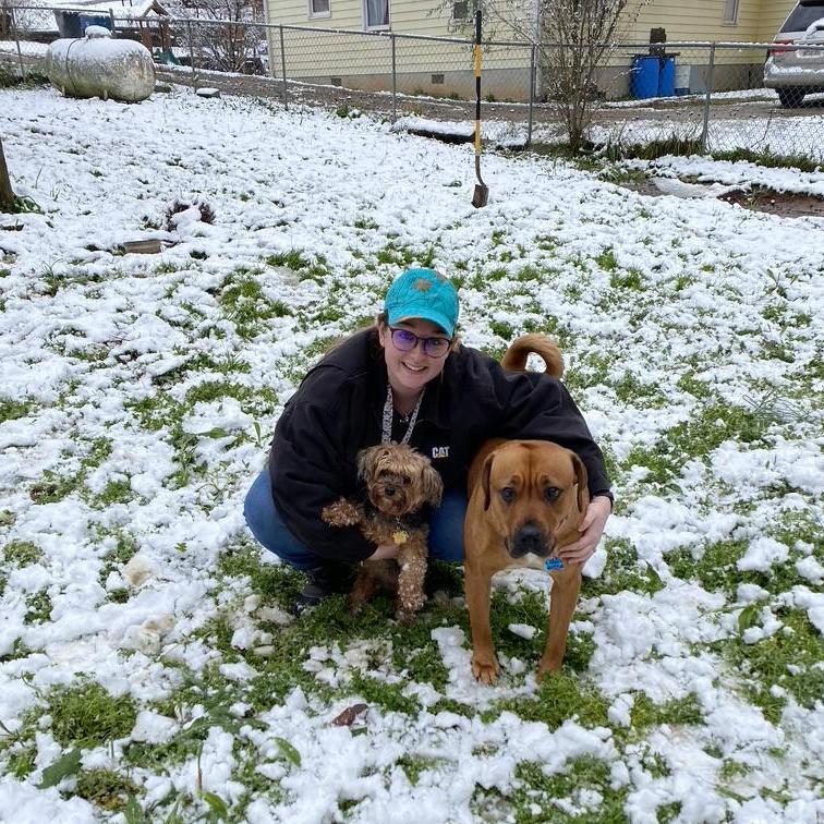 Raelyn and the kids in the snow