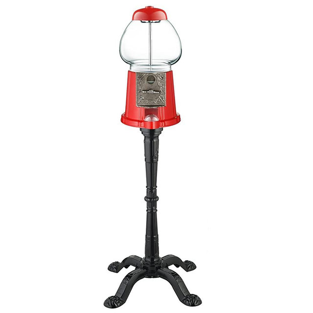 6260 Great Northern 15" Vintage Candy Gumball Machine & Bank with Stand - Everyone Loves Gumballs!