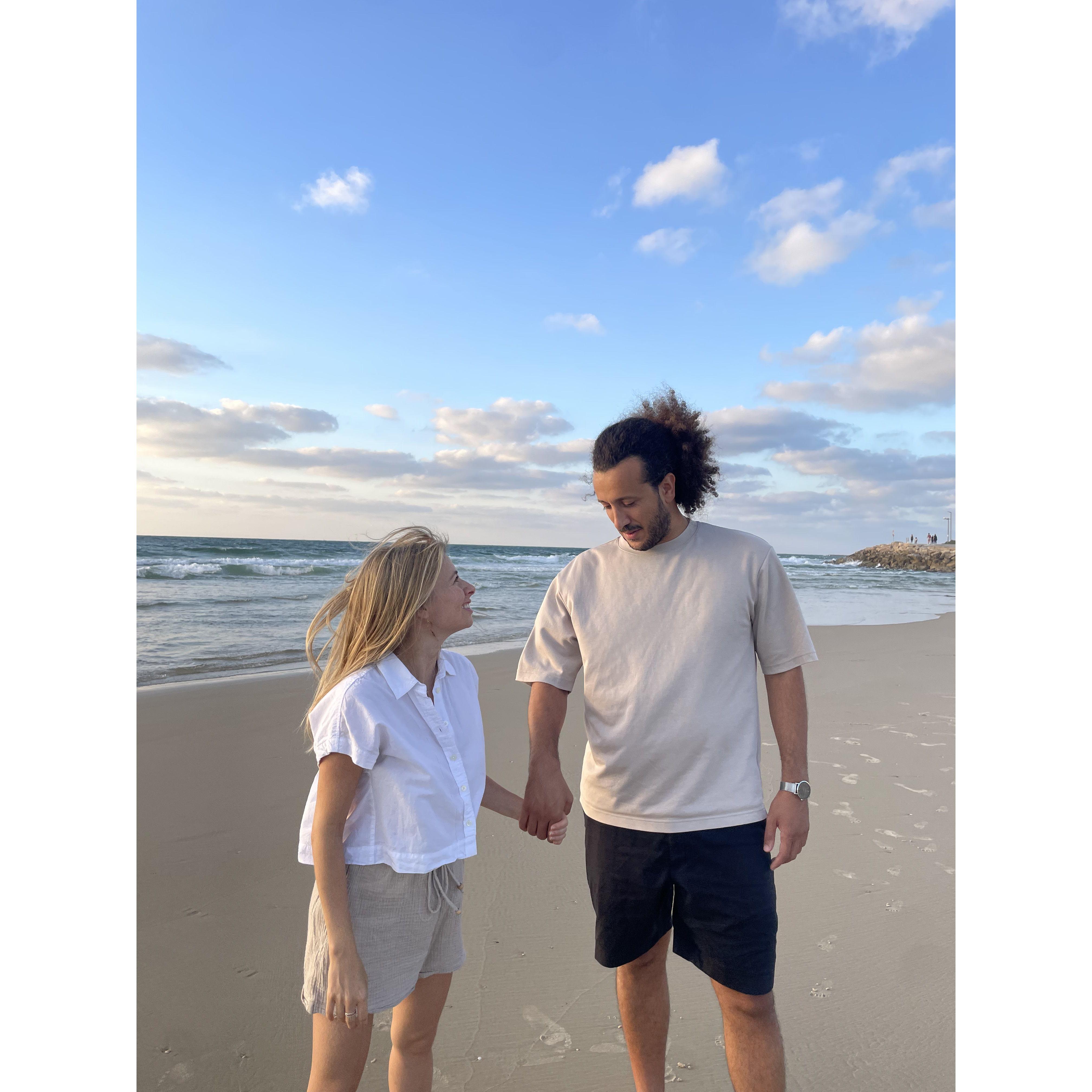 At the beach - our happy place