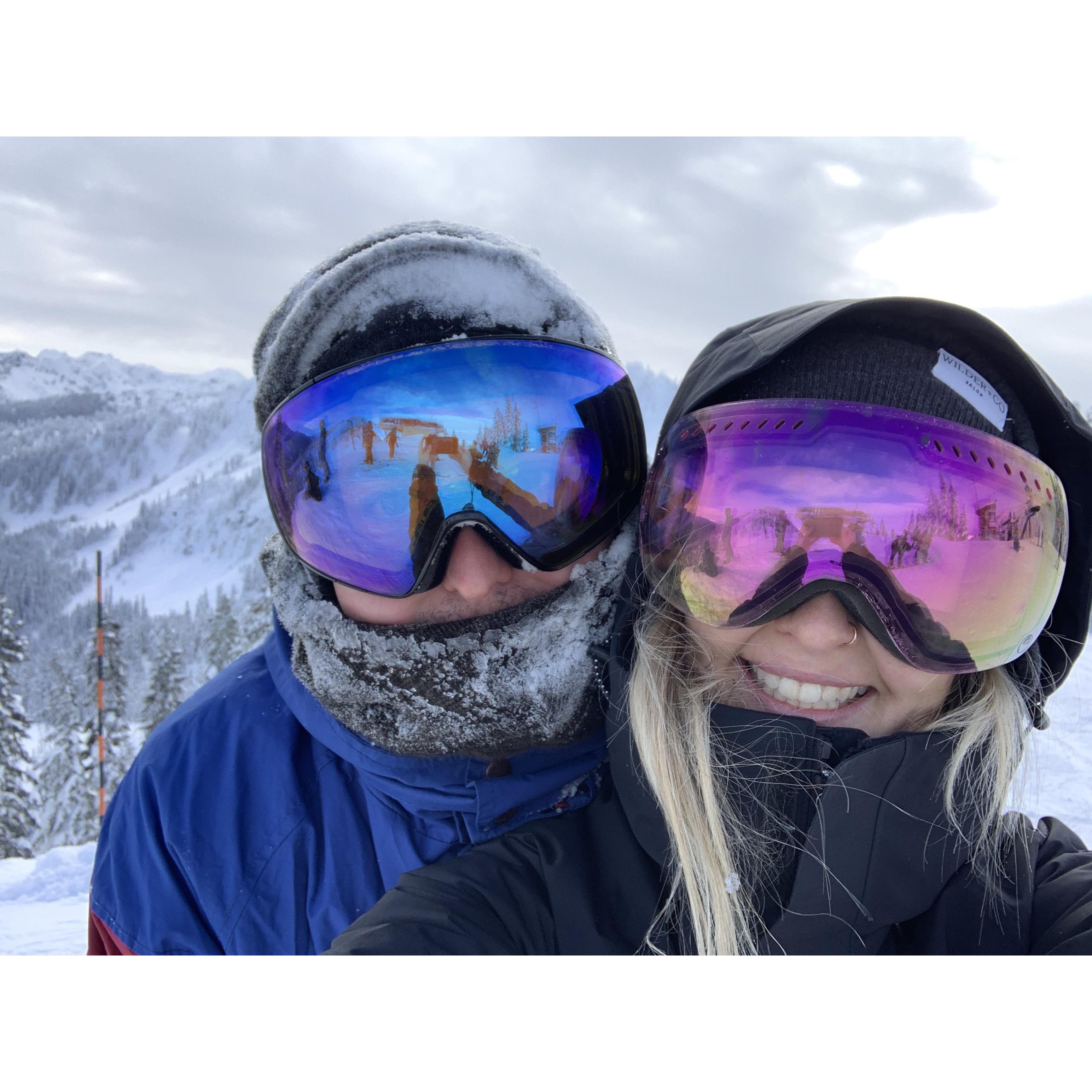 Snowboarding at Stevens 2019