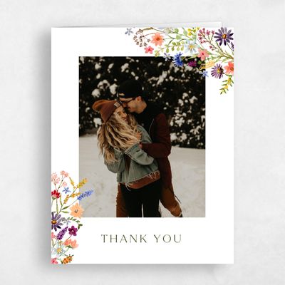 White Whimsical Wedding Thank You - Spasso Photo
