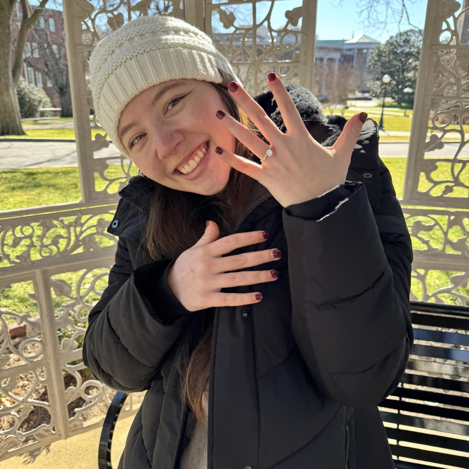 January 13, 2024: After Brittany finally stopped crying from joy :)