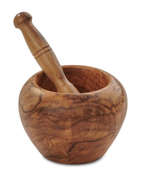 BerardOlive Wood Mortar and Pestle