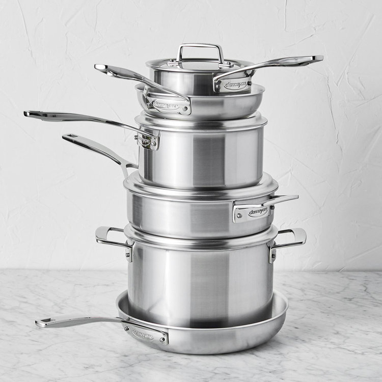 Demeyere, Essential 5-Ply 10-Piece Stainless Steel Cookware Set | Zola